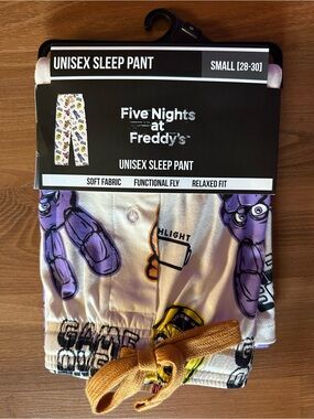 Five Nights at Freddy's Unisex Purple & Gold Sleep Pants